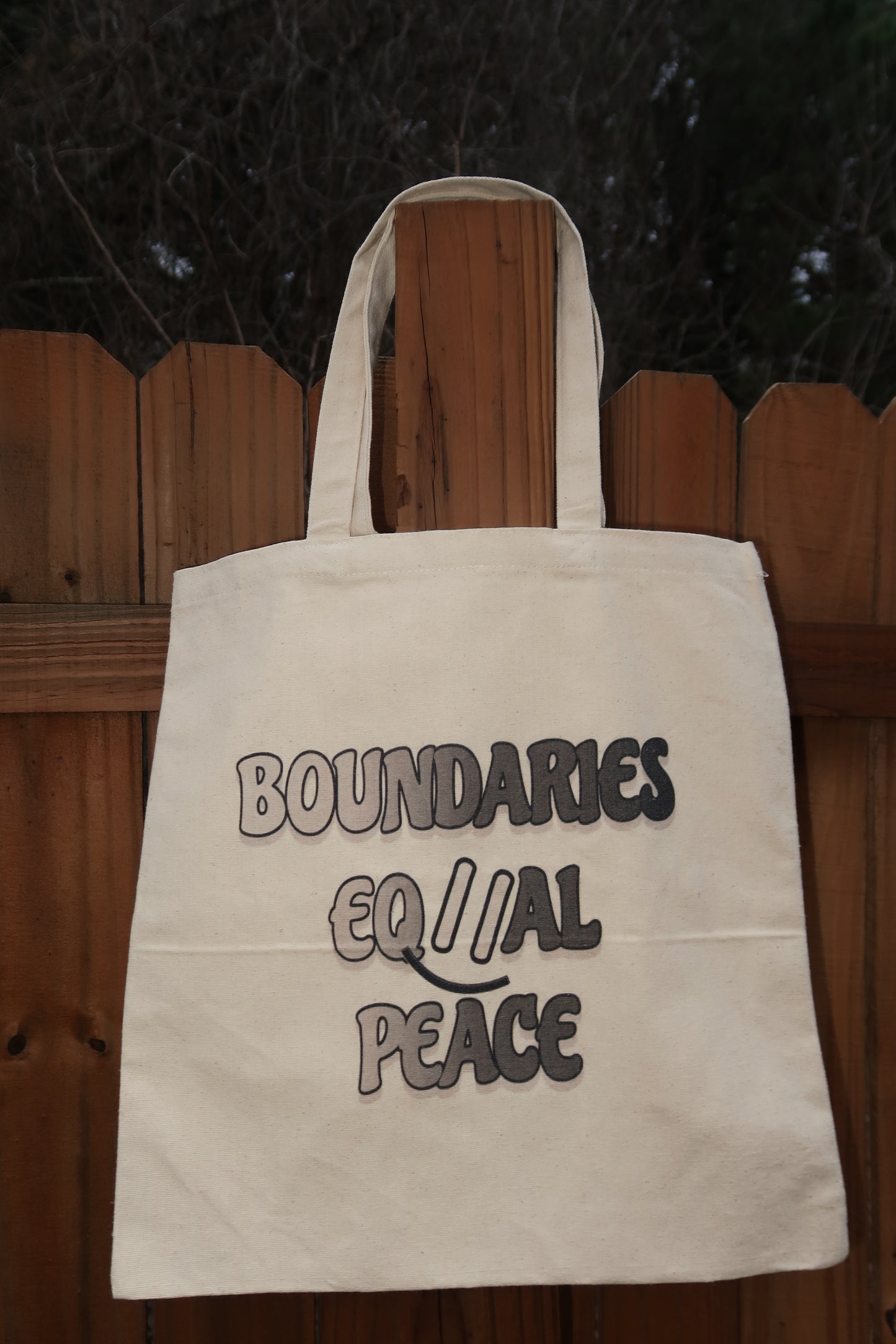 BOUNDARIES EQUAL PEACE - BLACK